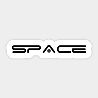 Space Black Sticker
